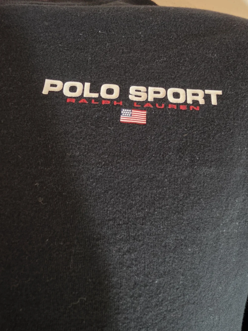 Polo by Ralph Lauren Kid's Black Long-Sleeve Crew Neck Shirt